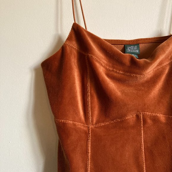 Wild Fable Velvet Seamed Dress - Picture 4 of 4